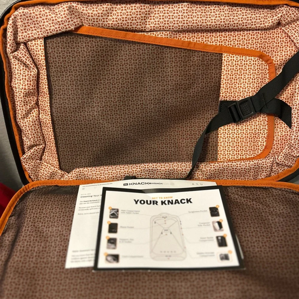 This is a Knack Series 2 Medium Expandable Pack in indigo blue. - Picture 5 of 10